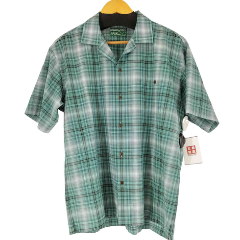ブラウンバイツータックス BROWN by 2-tacs WOOL NYLON DRY CHECK  OPEN COLLAR S/S シャツ メンズ JPN:M